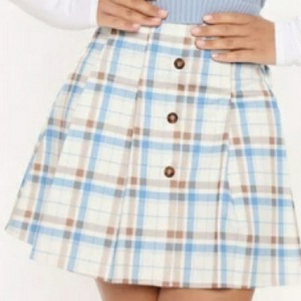 Iso plaid skirt